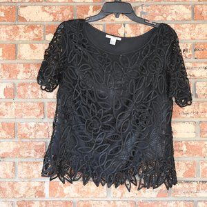 Silken Poetry Black Top